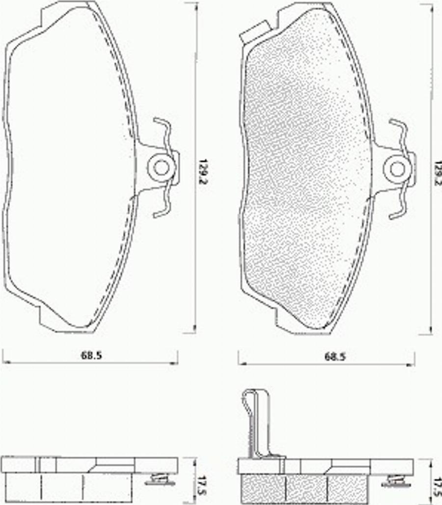 Pex 7133 - Kit de plaquettes de frein, frein à disque cwaw.fr