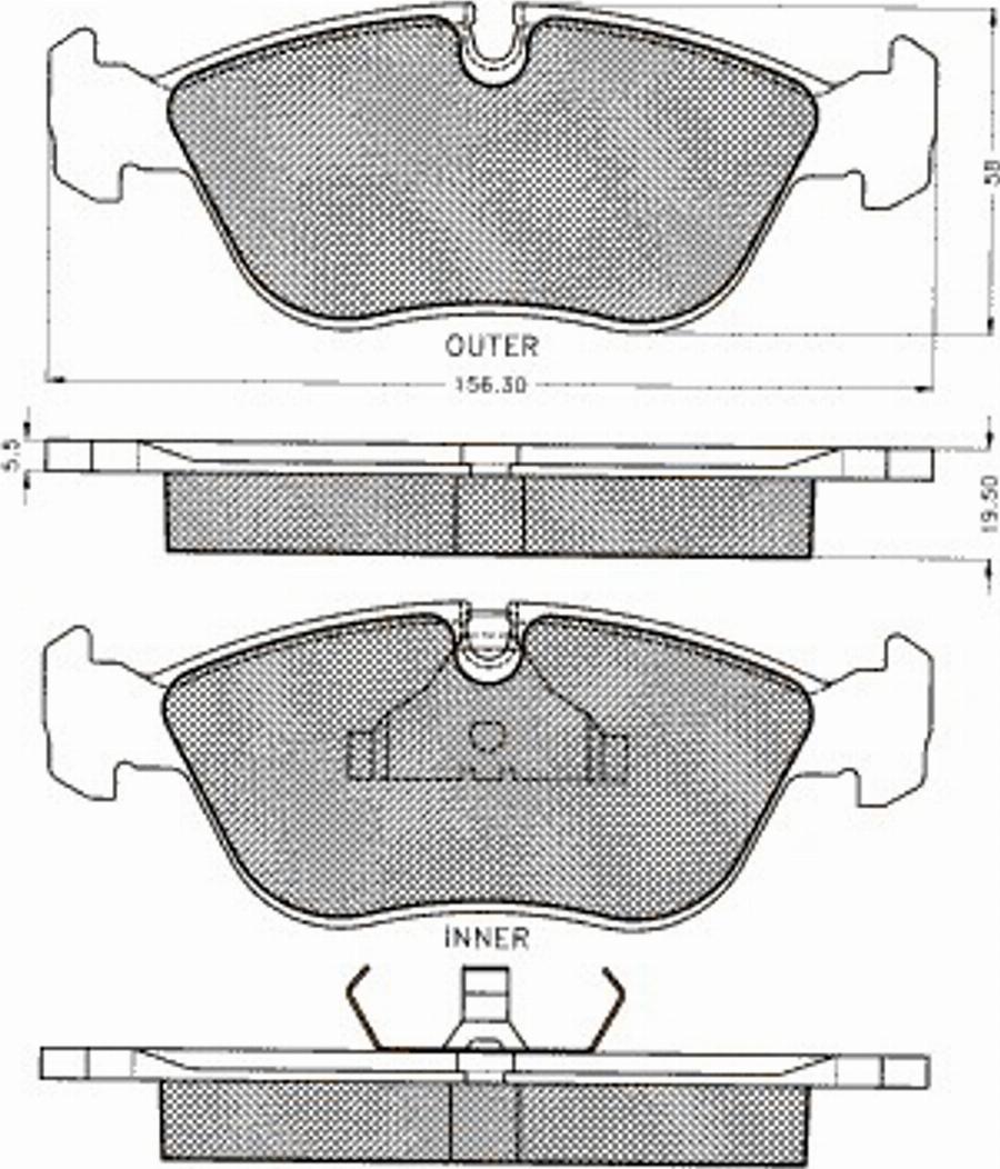 Pex 7137S - Kit de plaquettes de frein, frein à disque cwaw.fr