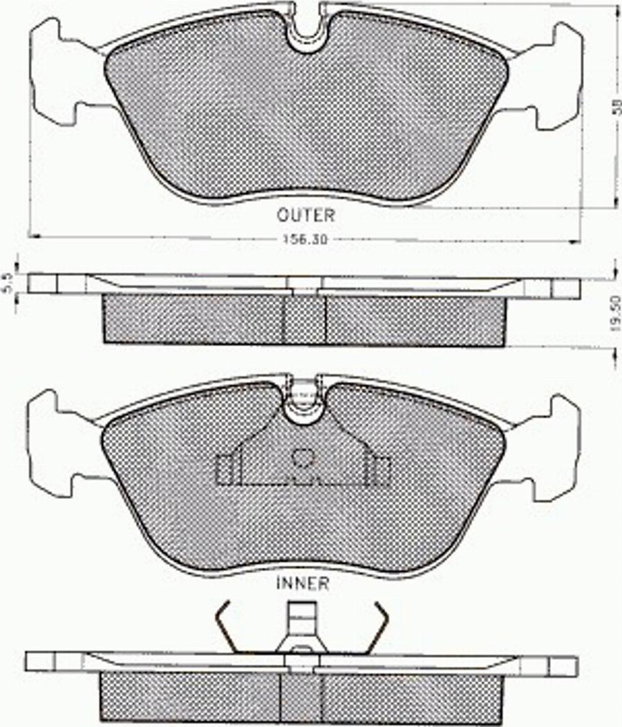 Pex 7137 - Kit de plaquettes de frein, frein à disque cwaw.fr