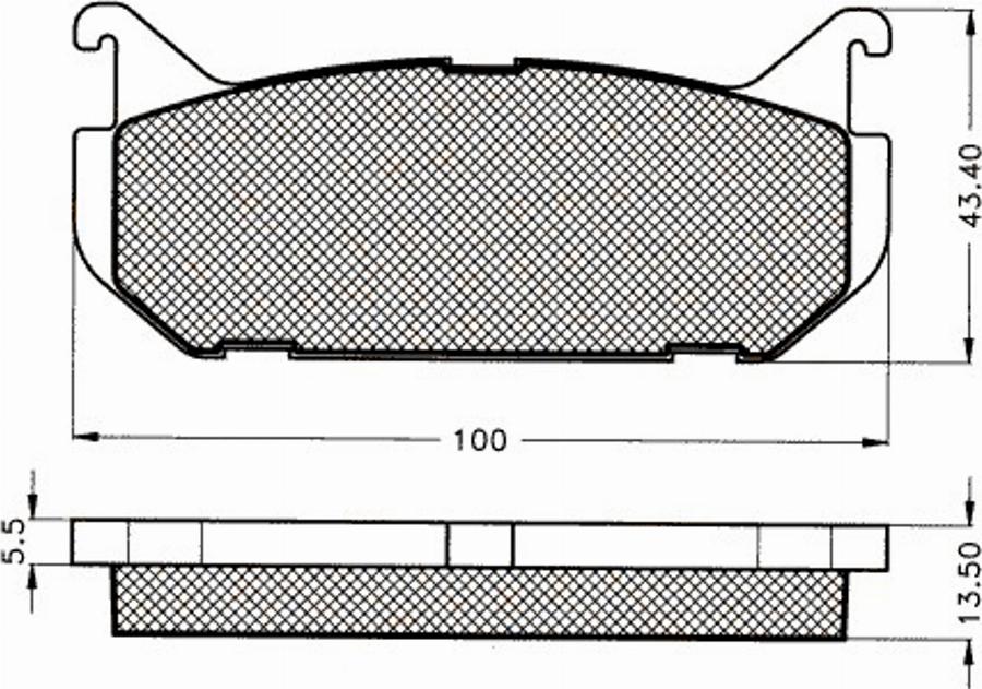 Pex 7129S - Kit de plaquettes de frein, frein à disque cwaw.fr