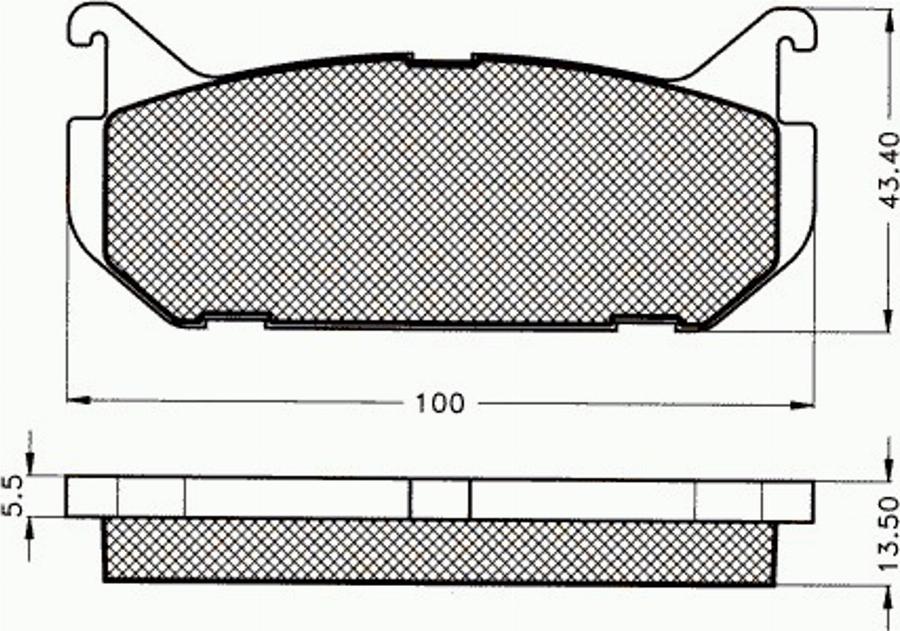 Pex 7129 - Kit de plaquettes de frein, frein à disque cwaw.fr