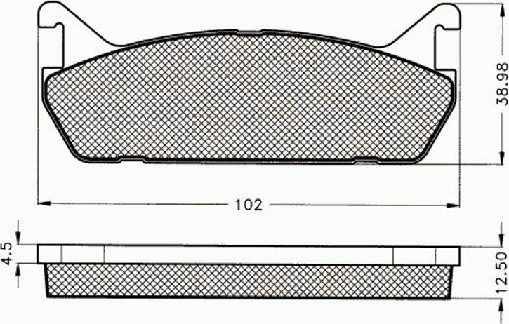 Pex 7121 - Kit de plaquettes de frein, frein à disque cwaw.fr