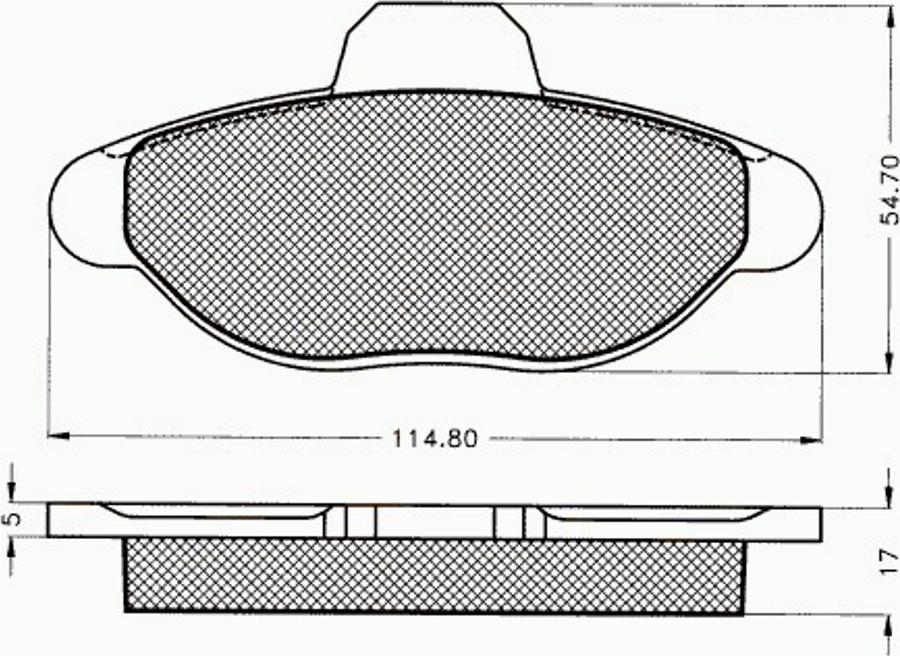 Pex 7.174 - Kit de plaquettes de frein, frein à disque cwaw.fr