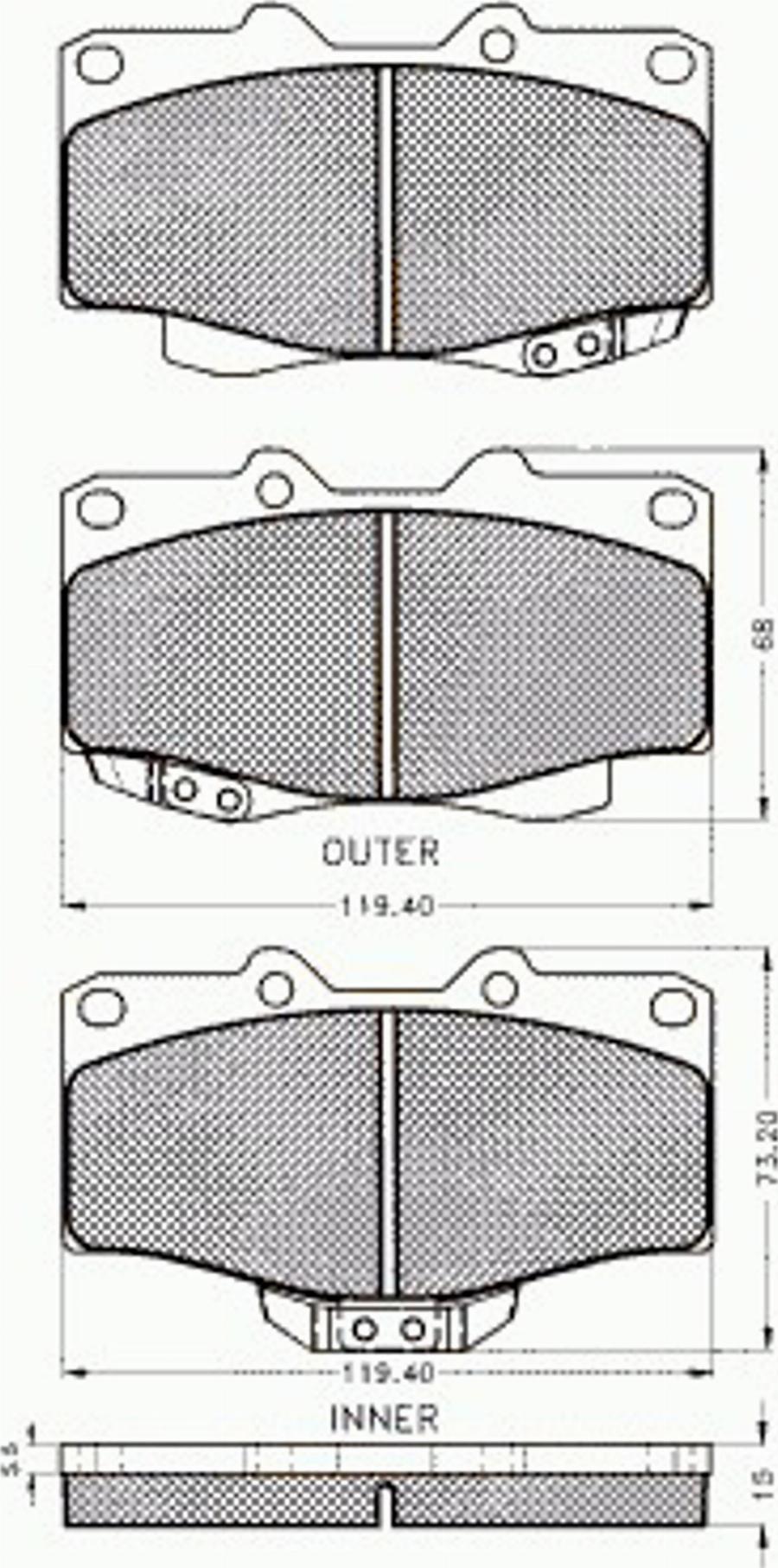 Pex 7170 - Kit de plaquettes de frein, frein à disque cwaw.fr