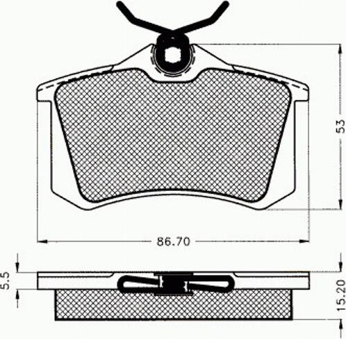 Pex 7.171 - Kit de plaquettes de frein, frein à disque cwaw.fr