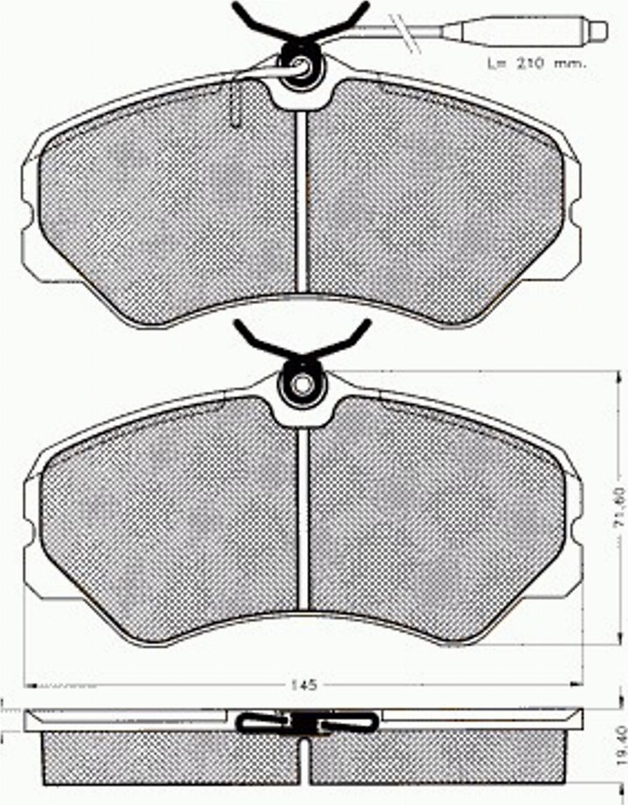 Pex 7178 - Kit de plaquettes de frein, frein à disque cwaw.fr