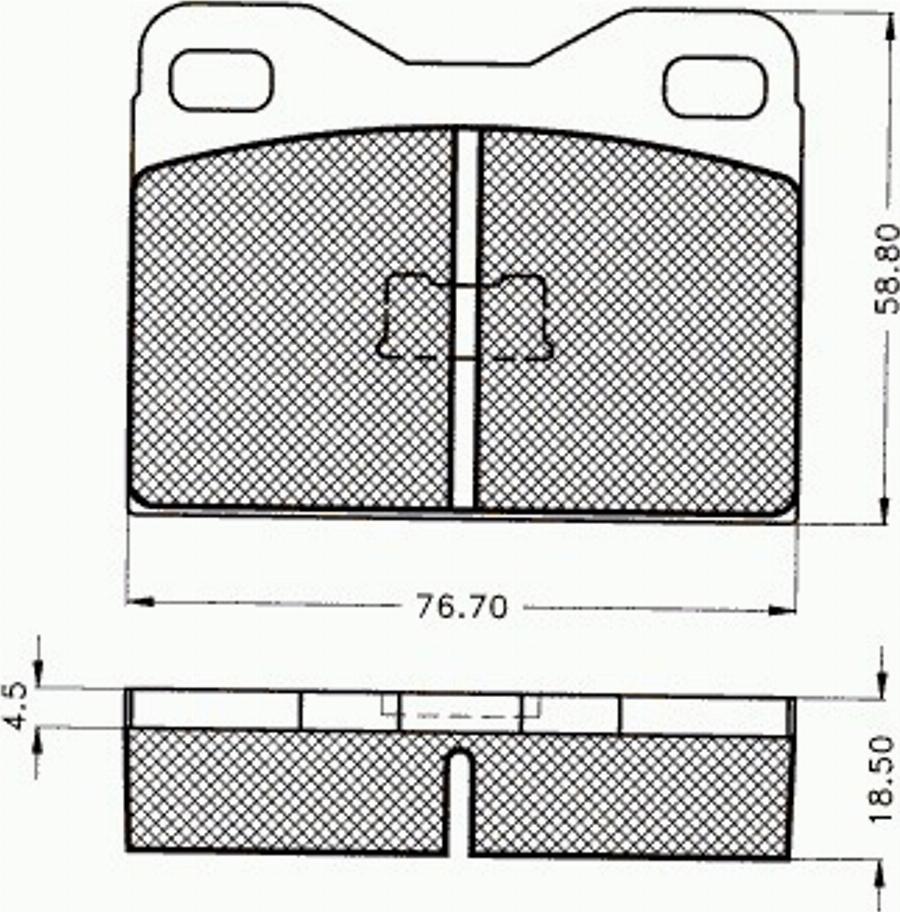 Pex 7172 - Kit de plaquettes de frein, frein à disque cwaw.fr