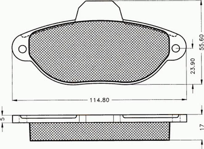 Pex 7.395 - Kit de plaquettes de frein, frein à disque cwaw.fr