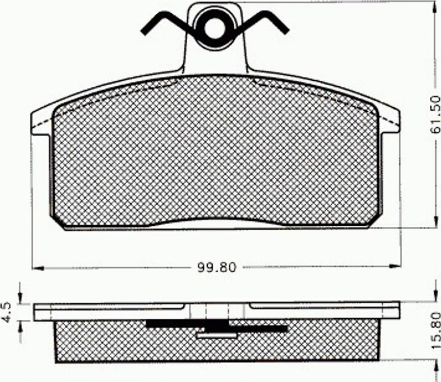 Pex 7392 - Kit de plaquettes de frein, frein à disque cwaw.fr