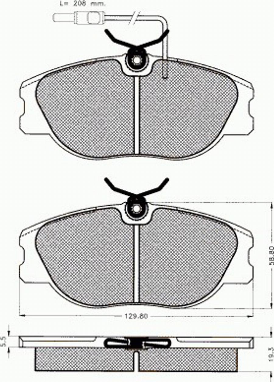 Pex 7.397 - Kit de plaquettes de frein, frein à disque cwaw.fr