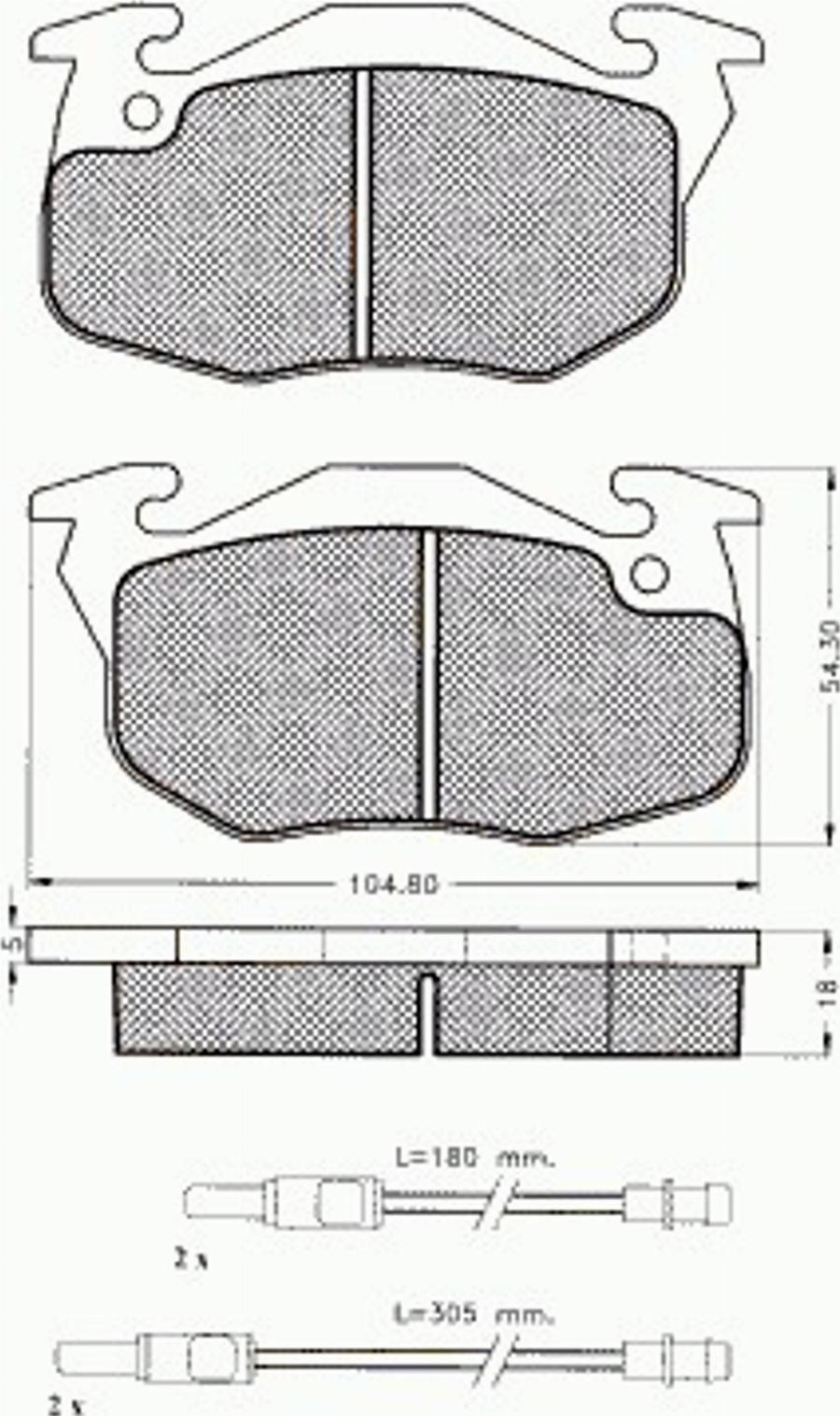 Pex 7.344 - Kit de plaquettes de frein, frein à disque cwaw.fr