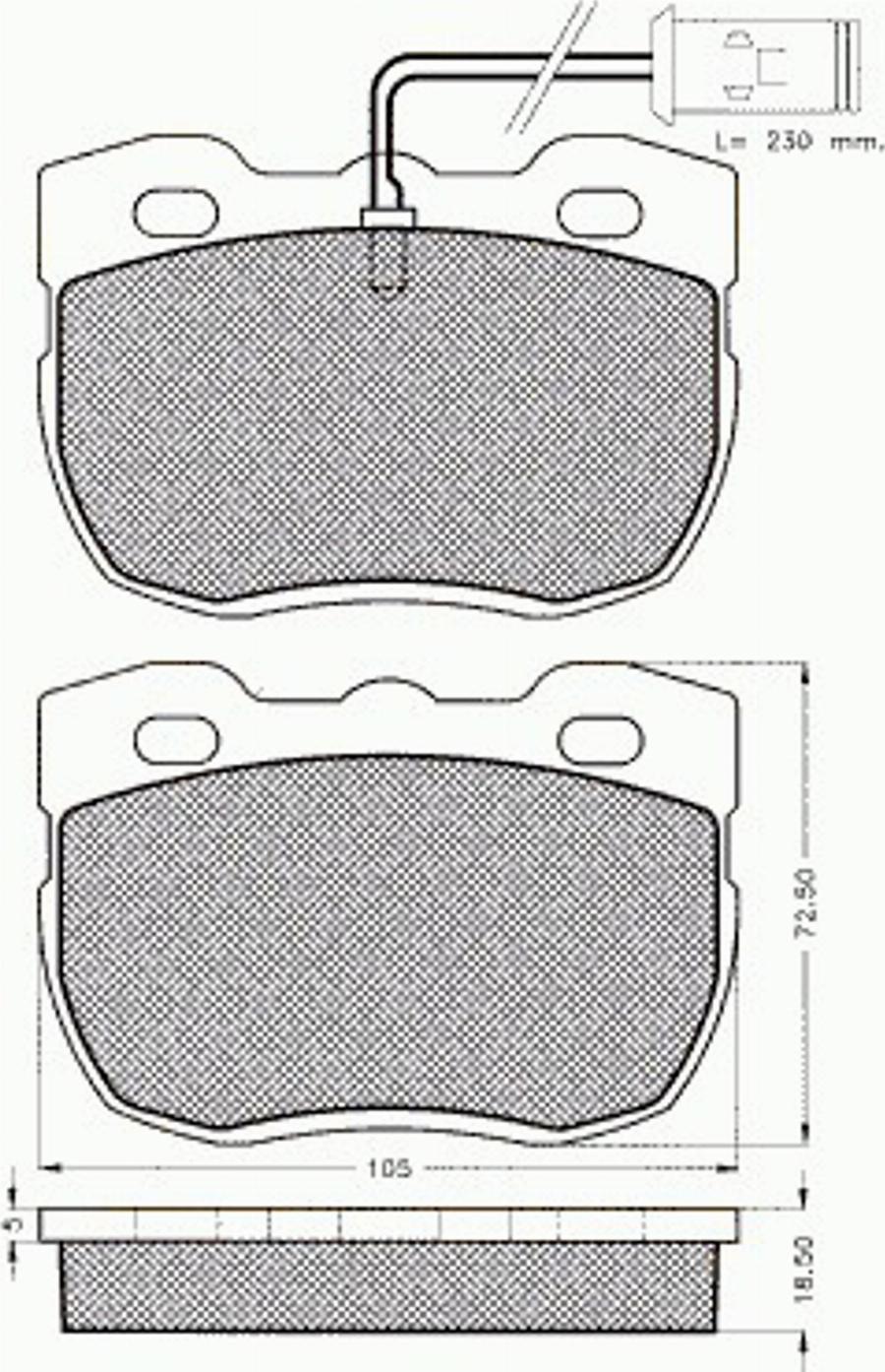 Pex 7.343 - Kit de plaquettes de frein, frein à disque cwaw.fr