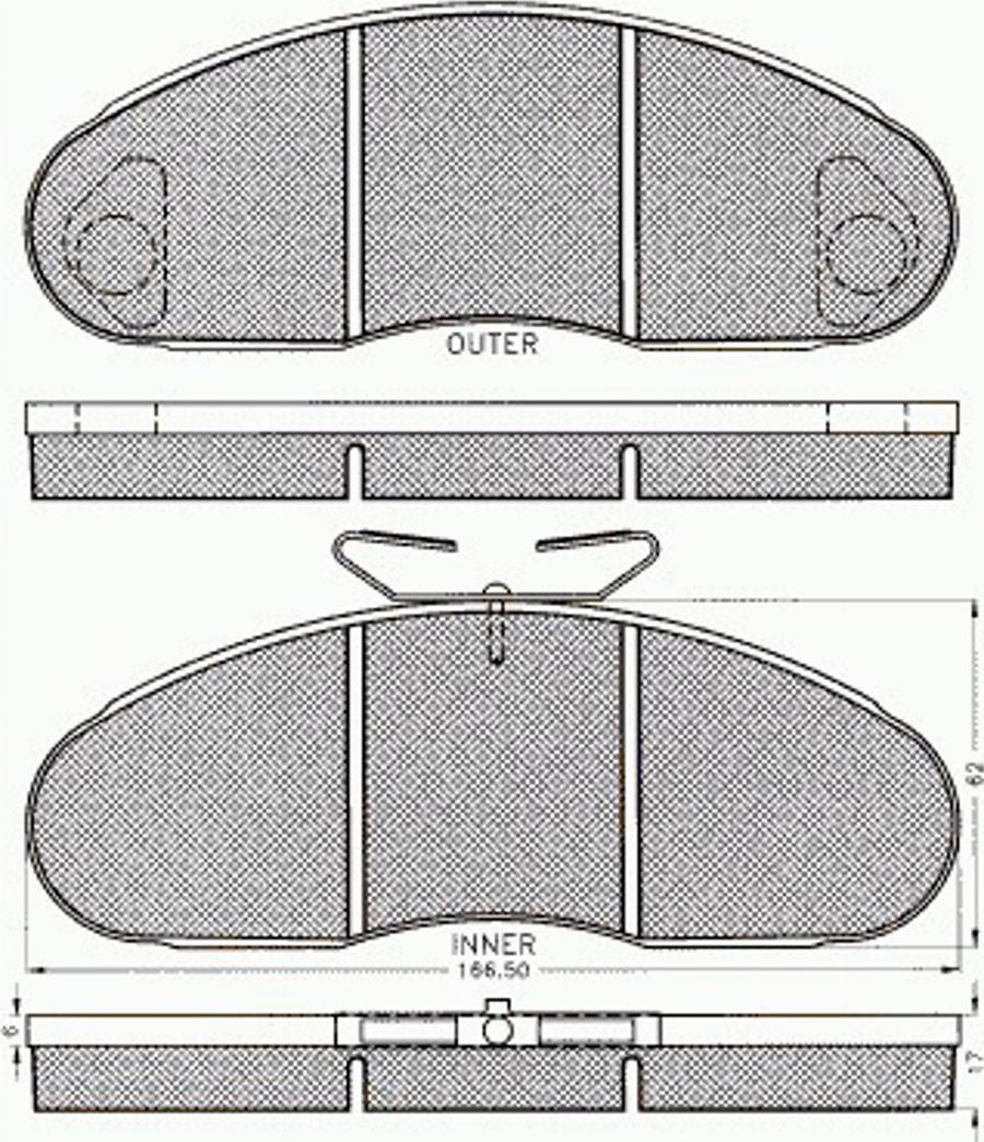 Pex 7.342 - Kit de plaquettes de frein, frein à disque cwaw.fr