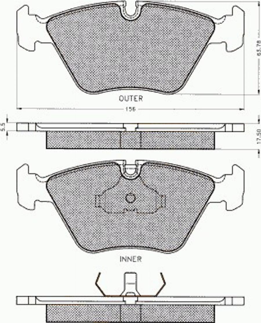 Pex 7350 - Kit de plaquettes de frein, frein à disque cwaw.fr