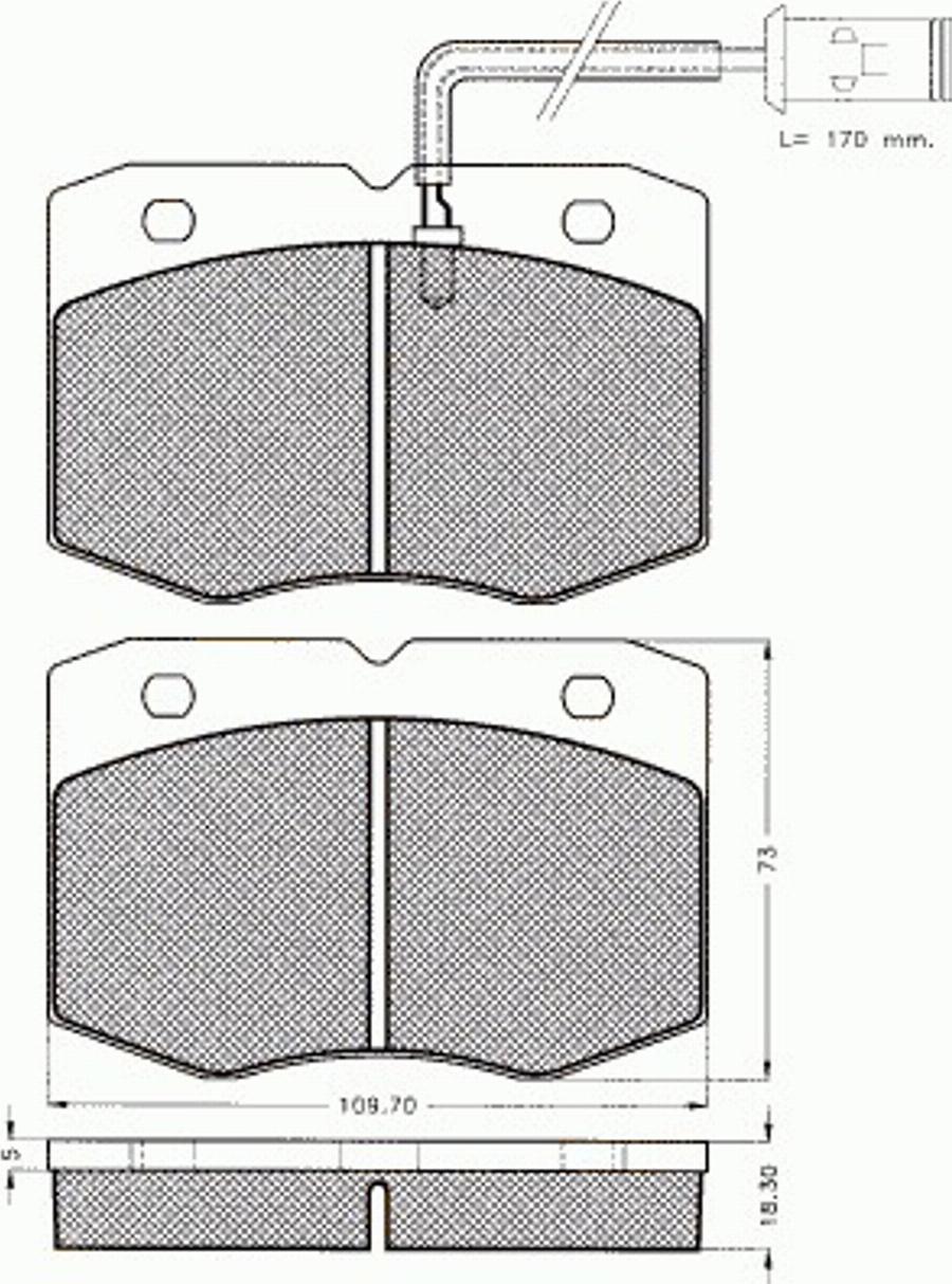 Pex 7353 - Kit de plaquettes de frein, frein à disque cwaw.fr