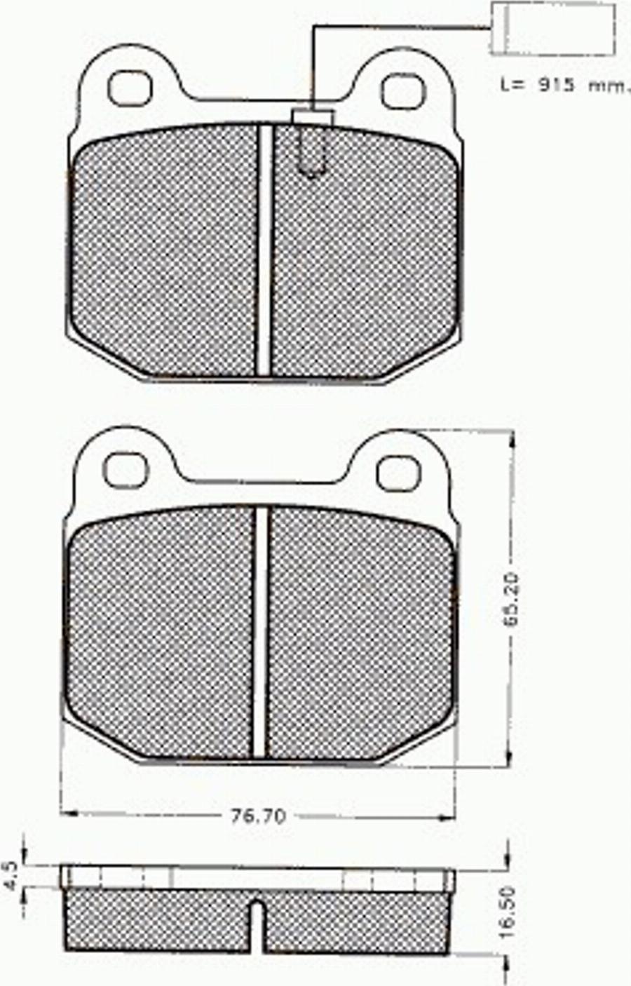 Pex 7366 - Kit de plaquettes de frein, frein à disque cwaw.fr