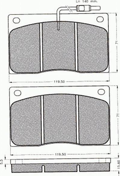 Pex 7314 - Kit de plaquettes de frein, frein à disque cwaw.fr