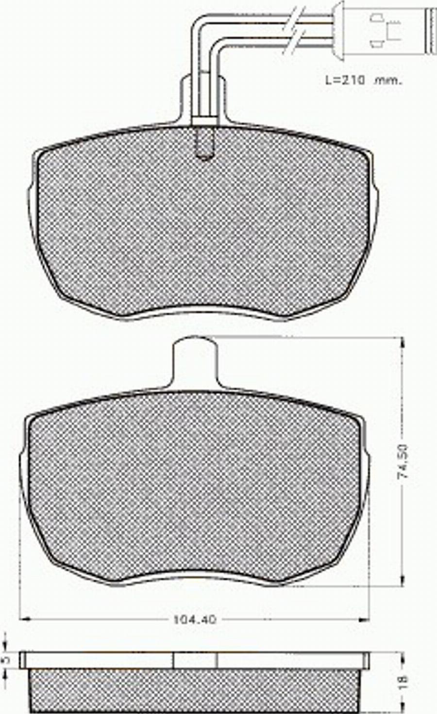 Pex 7.318 - Kit de plaquettes de frein, frein à disque cwaw.fr