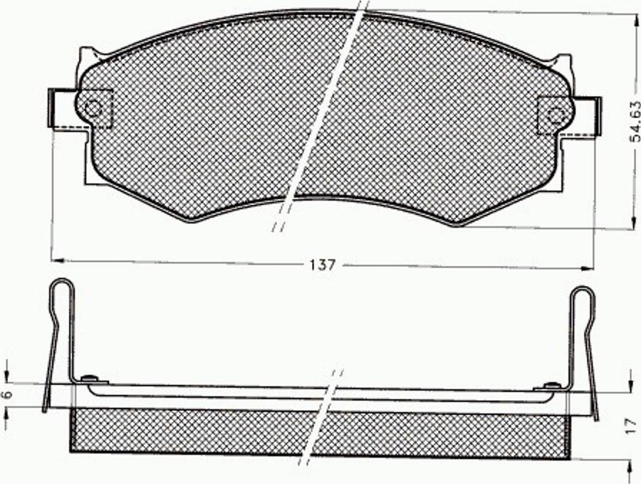 Pex 7384 - Kit de plaquettes de frein, frein à disque cwaw.fr