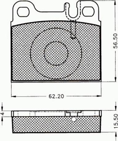 Pex 7381 - Kit de plaquettes de frein, frein à disque cwaw.fr