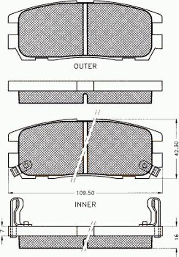 Pex 7.388 - Kit de plaquettes de frein, frein à disque cwaw.fr