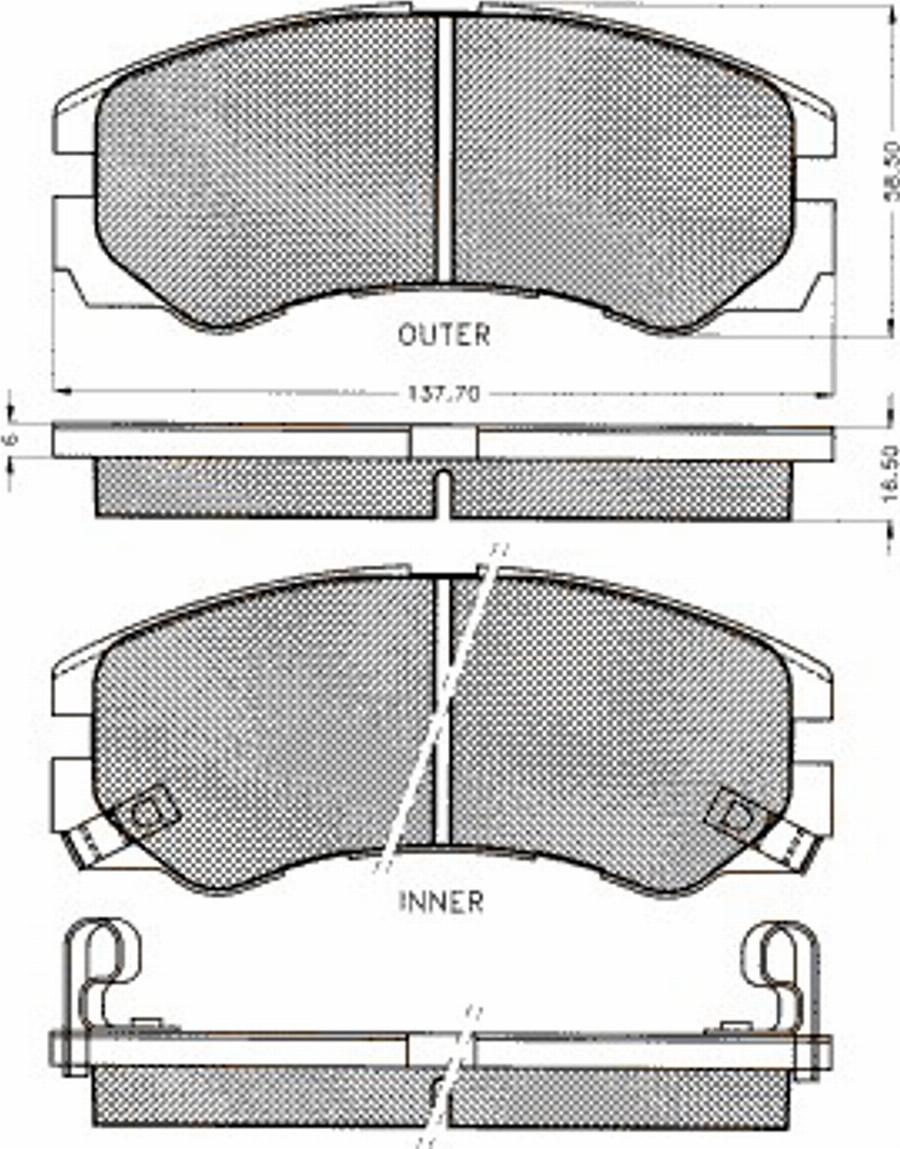 Pex 7387S - Kit de plaquettes de frein, frein à disque cwaw.fr