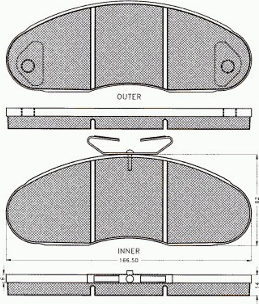 Pex 7339 - Kit de plaquettes de frein, frein à disque cwaw.fr