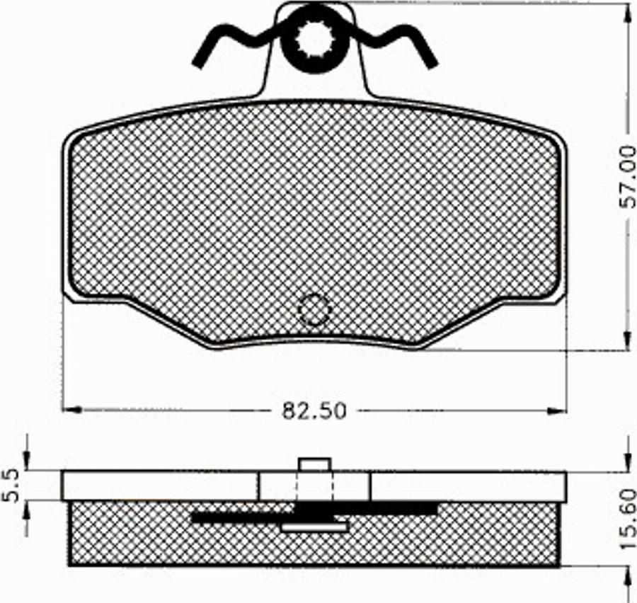 Pex 7335S - Kit de plaquettes de frein, frein à disque cwaw.fr