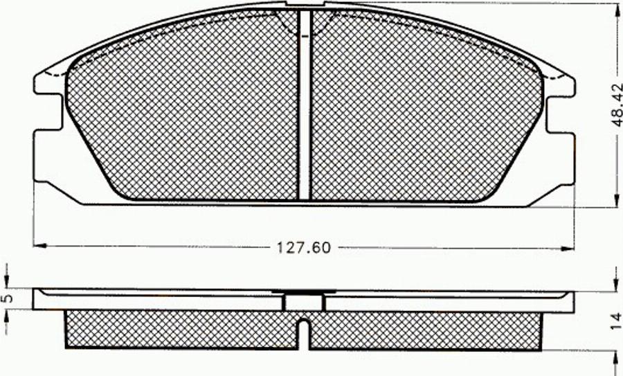 Pex 7325 - Kit de plaquettes de frein, frein à disque cwaw.fr