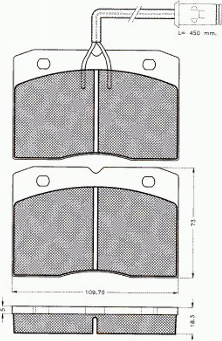 Pex 7.322 - Kit de plaquettes de frein, frein à disque cwaw.fr