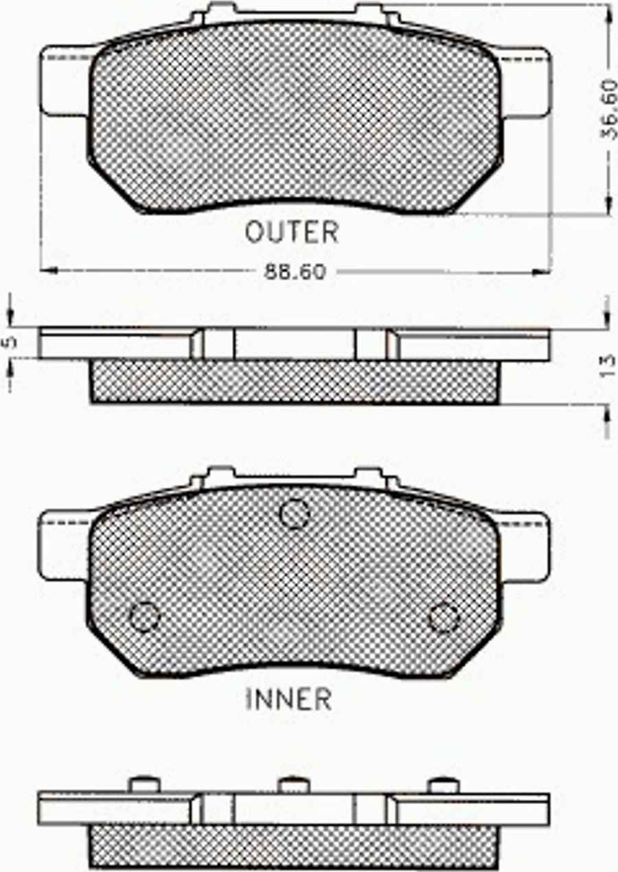 Pex 7374 - Kit de plaquettes de frein, frein à disque cwaw.fr