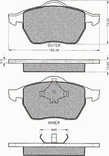 Pex 7.295 - Kit de plaquettes de frein, frein à disque cwaw.fr