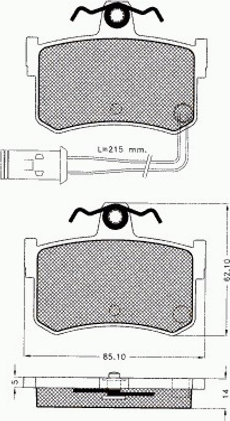 Pex 7246 - Kit de plaquettes de frein, frein à disque cwaw.fr