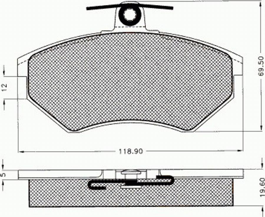 Pex 7240 - Kit de plaquettes de frein, frein à disque cwaw.fr