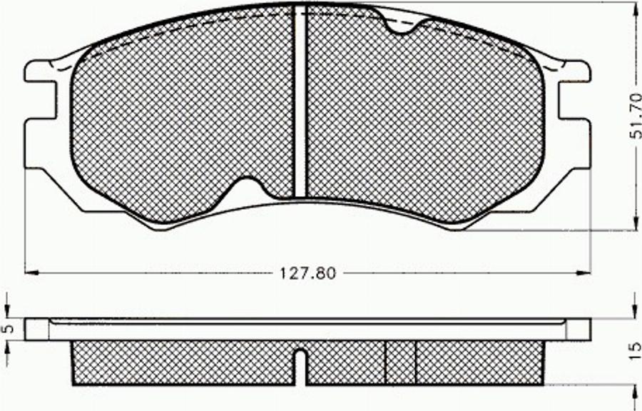 Pex 7242 - Kit de plaquettes de frein, frein à disque cwaw.fr