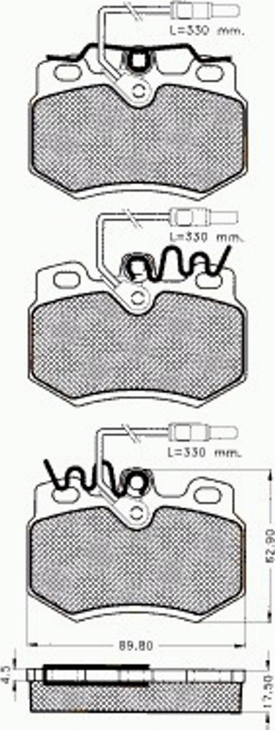 Pex 7251 - Kit de plaquettes de frein, frein à disque cwaw.fr