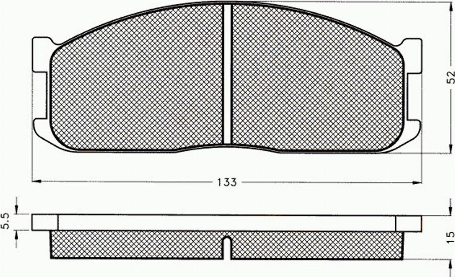 Pex 7268 - Kit de plaquettes de frein, frein à disque cwaw.fr