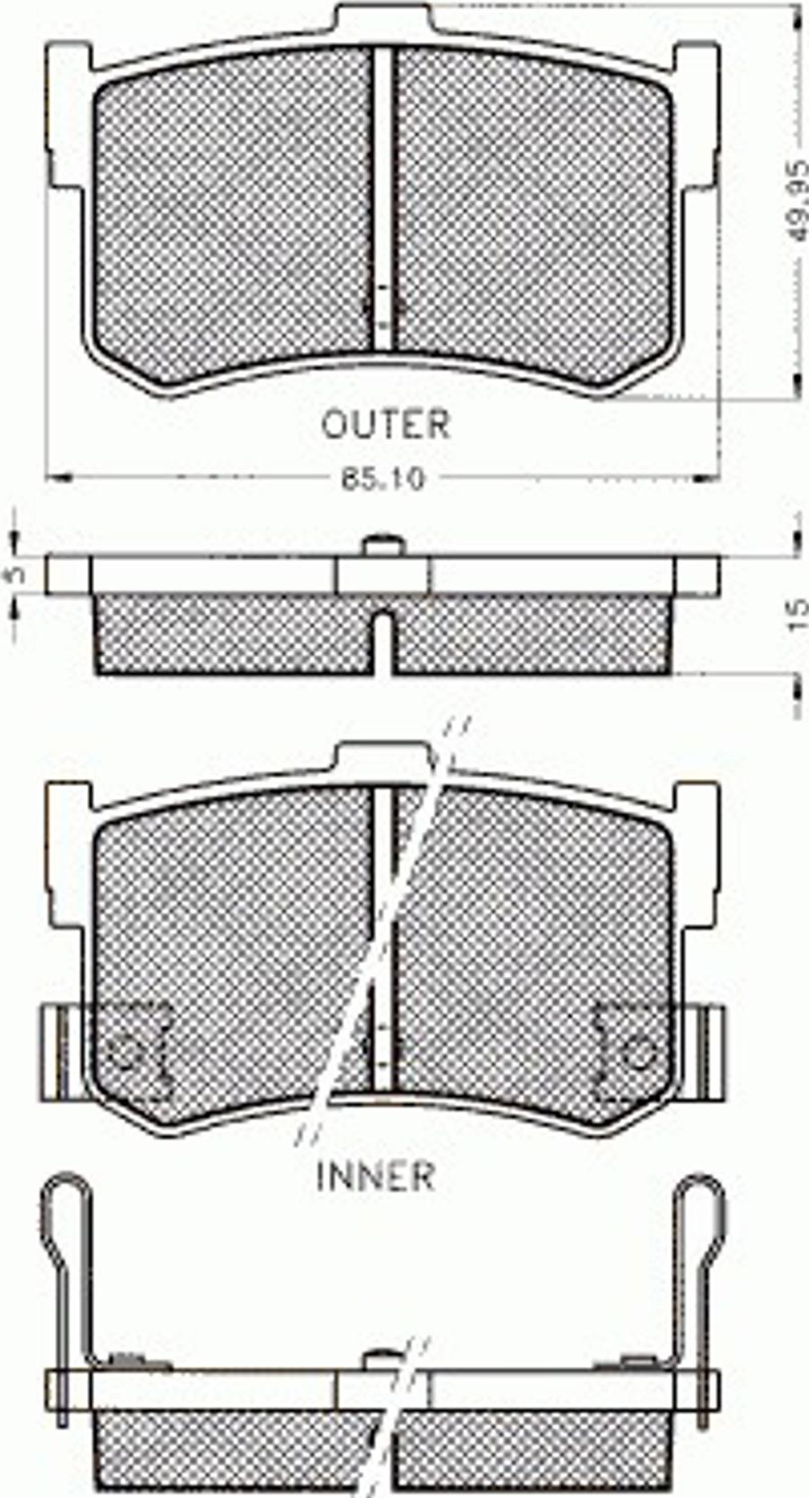 Pex 7.207 - Kit de plaquettes de frein, frein à disque cwaw.fr