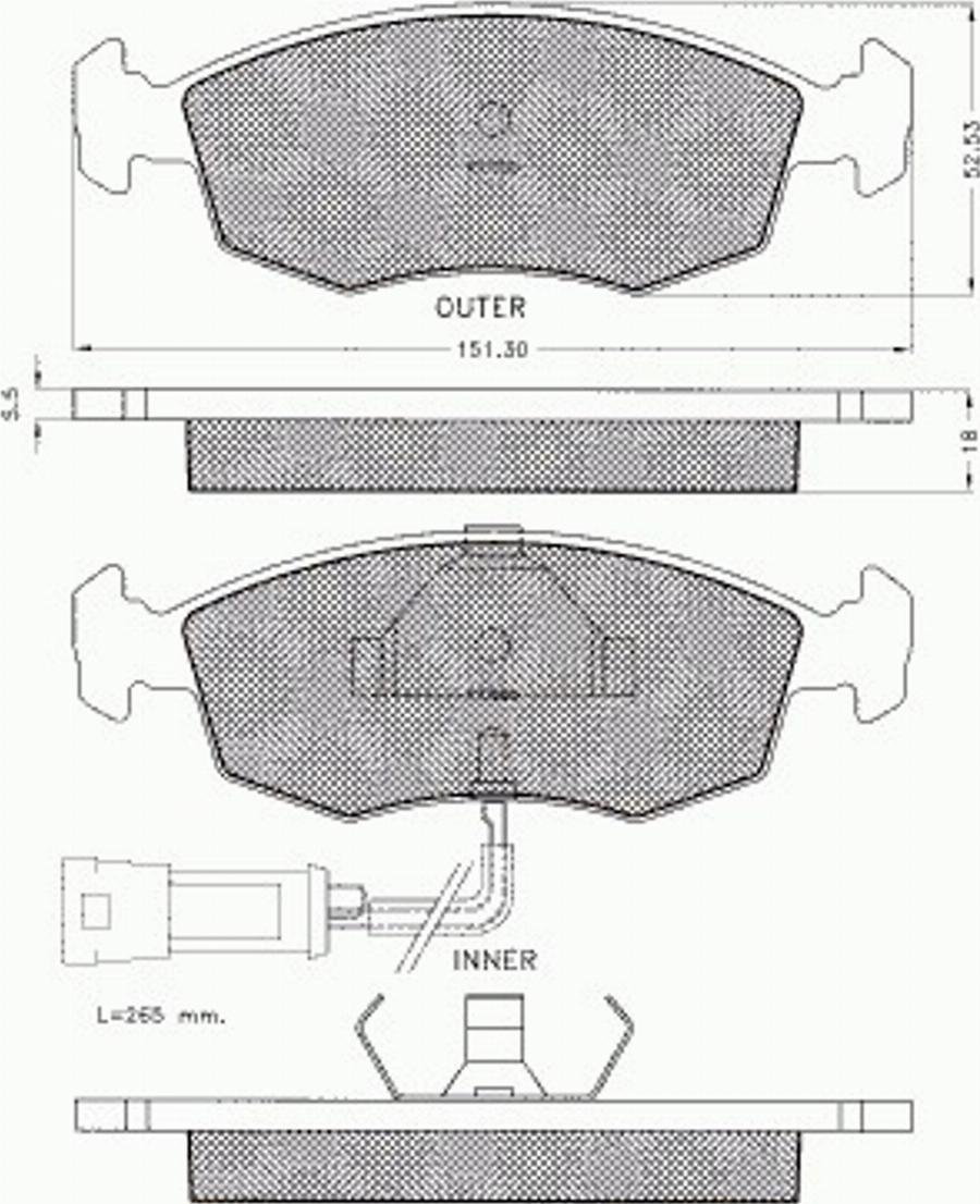 Pex 7215 - Kit de plaquettes de frein, frein à disque cwaw.fr