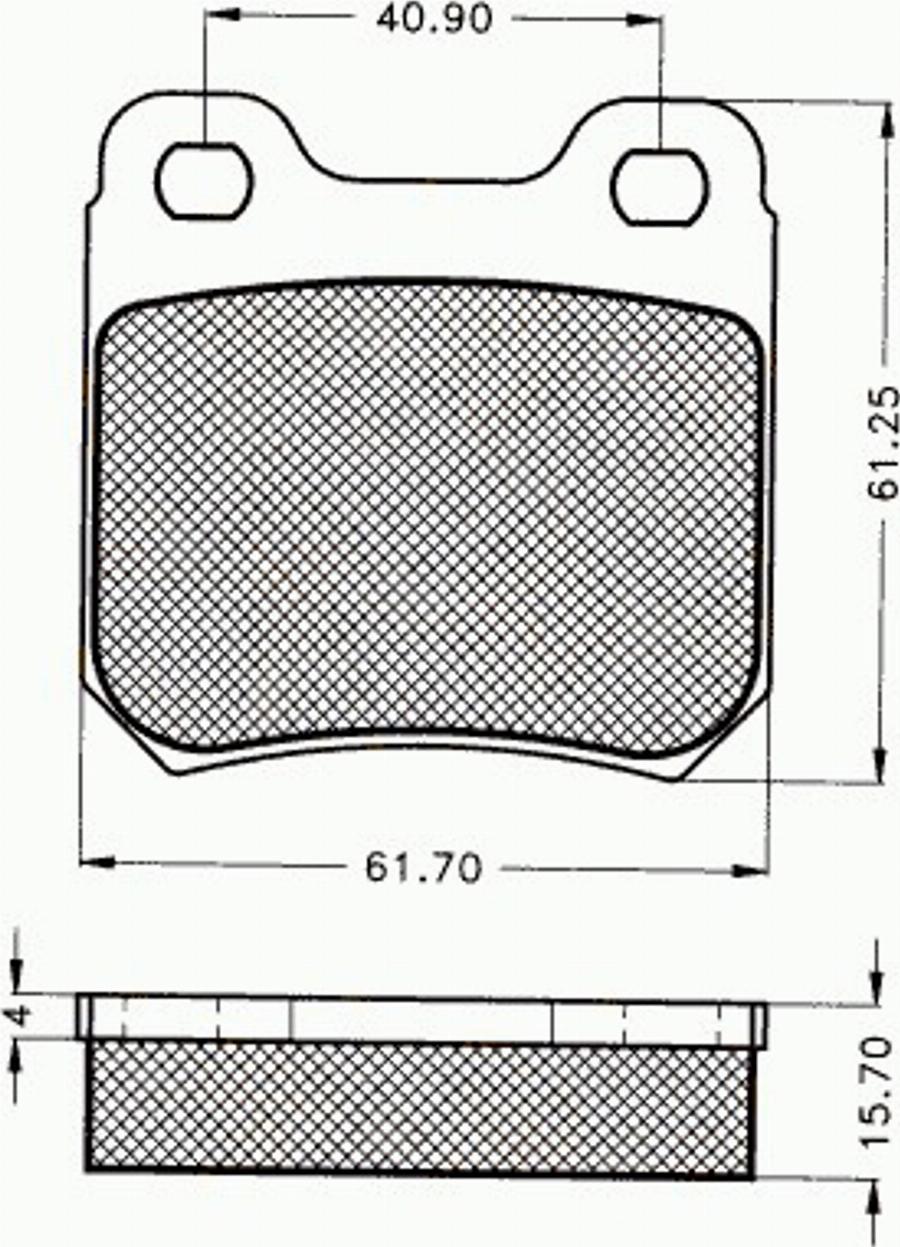 Pex 7216 - Kit de plaquettes de frein, frein à disque cwaw.fr