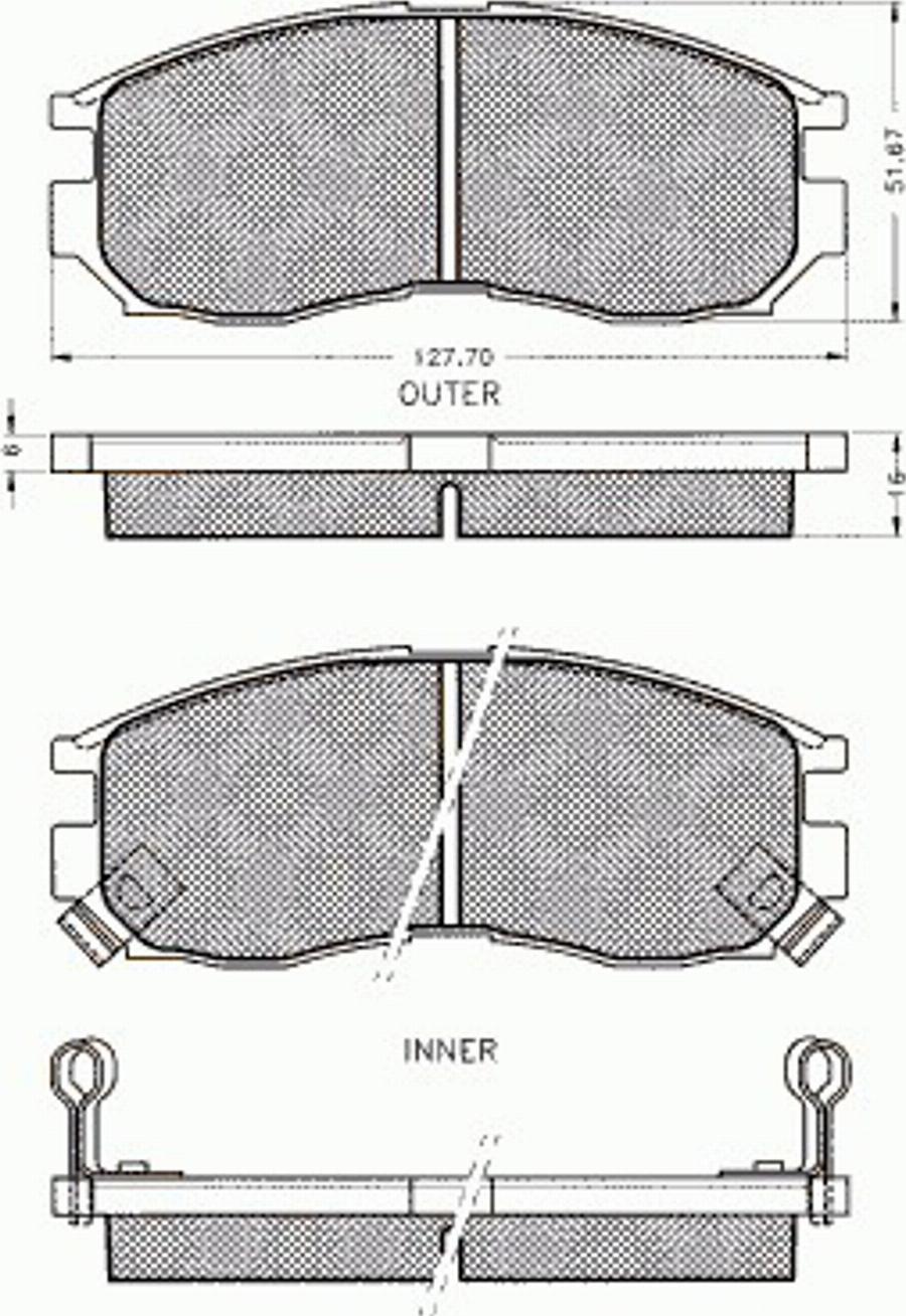 Pex 7218 - Kit de plaquettes de frein, frein à disque cwaw.fr