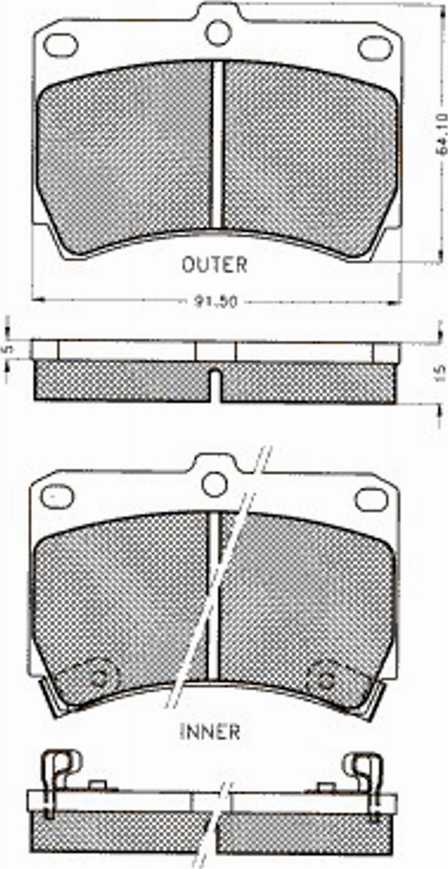 Pex 7213S - Kit de plaquettes de frein, frein à disque cwaw.fr