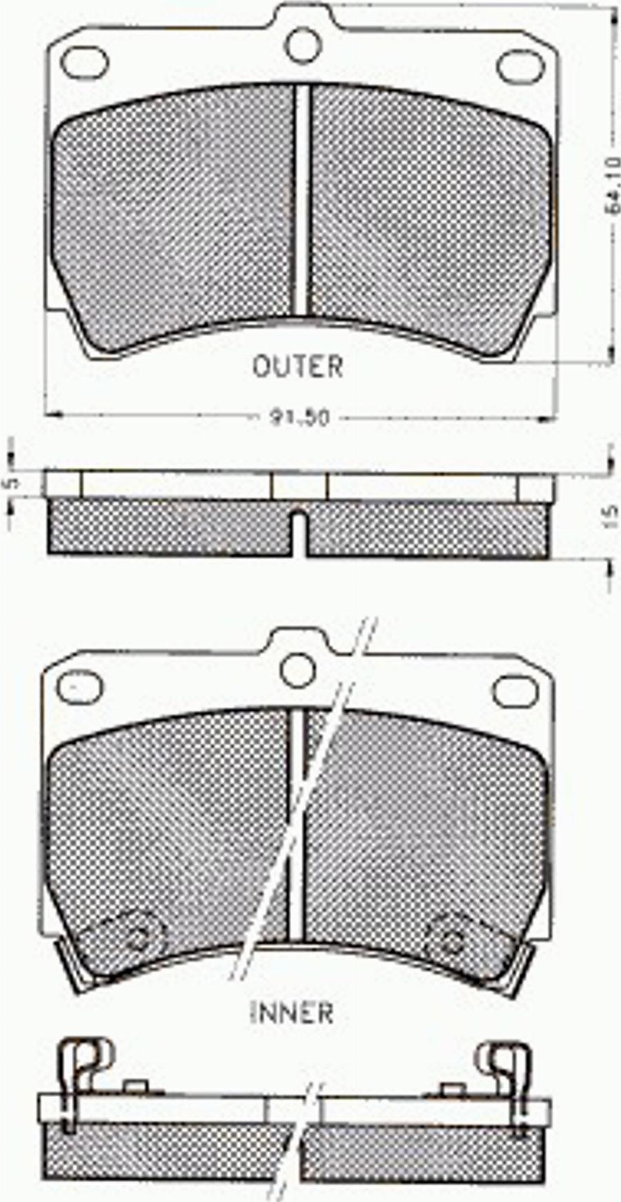 Pex 7213 - Kit de plaquettes de frein, frein à disque cwaw.fr