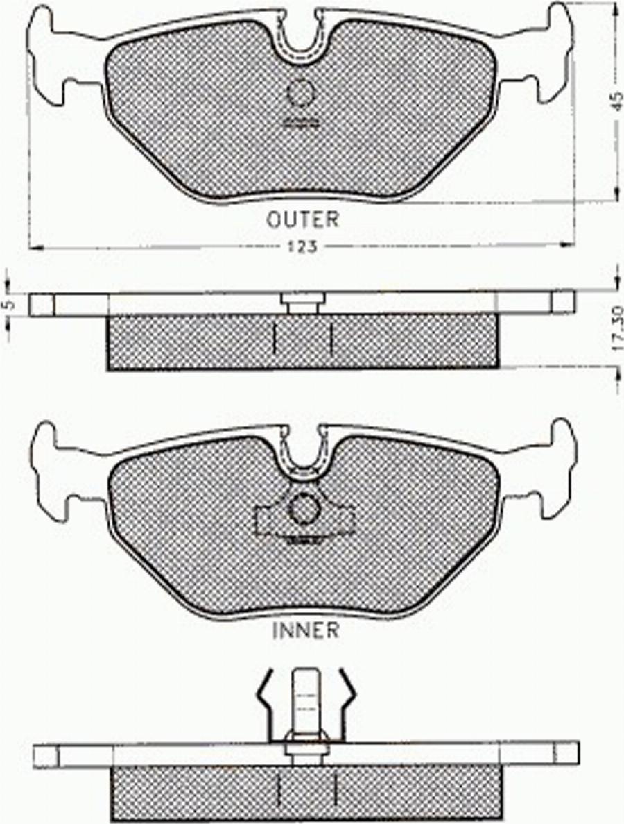 Pex 7212 - Kit de plaquettes de frein, frein à disque cwaw.fr