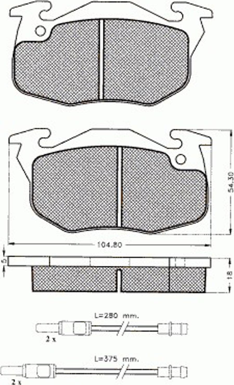 Pex 7284 - Kit de plaquettes de frein, frein à disque cwaw.fr