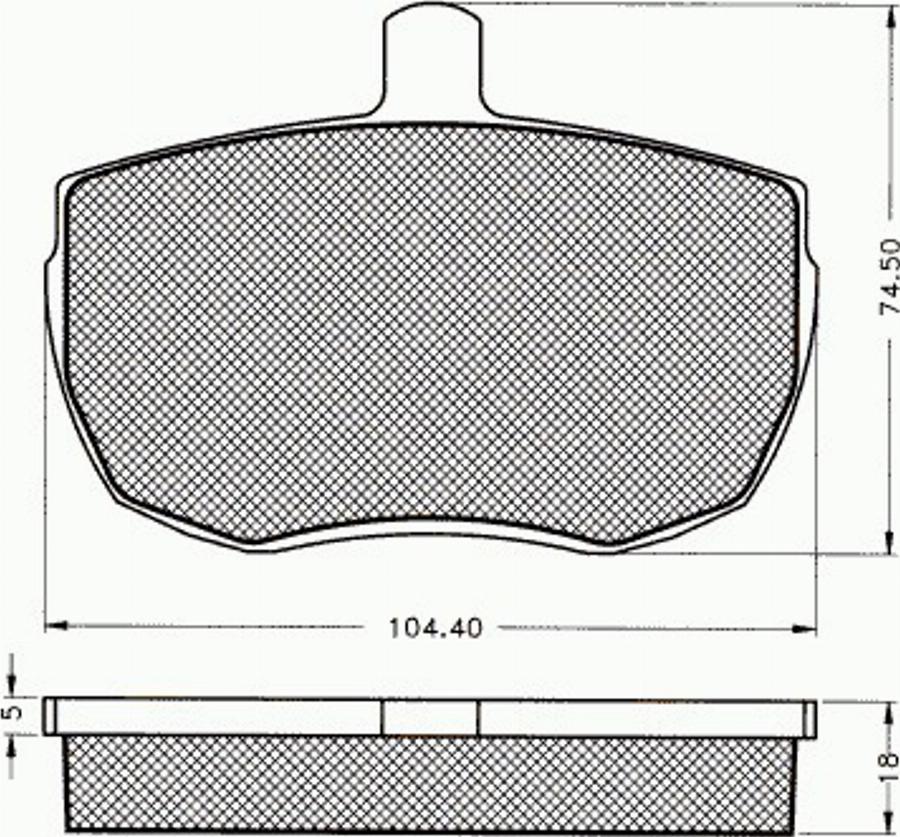 Pex 7281 - Kit de plaquettes de frein, frein à disque cwaw.fr