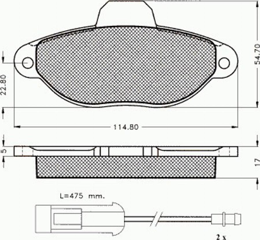 Pex 7.288 - Kit de plaquettes de frein, frein à disque cwaw.fr