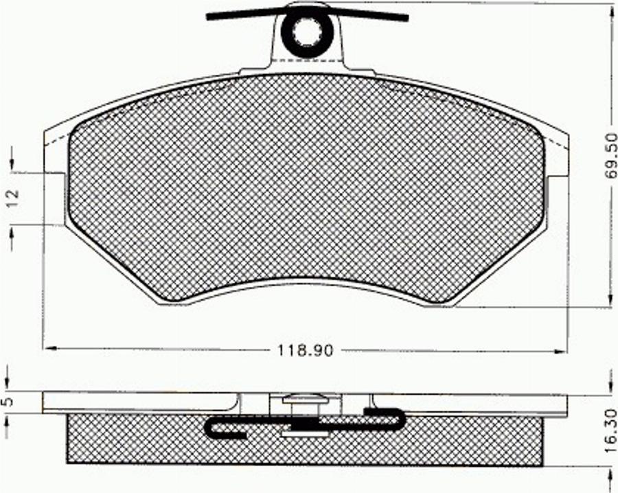 Pex 7239 - Kit de plaquettes de frein, frein à disque cwaw.fr