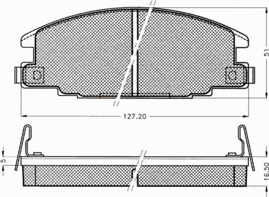 Pex 7233S - Kit de plaquettes de frein, frein à disque cwaw.fr