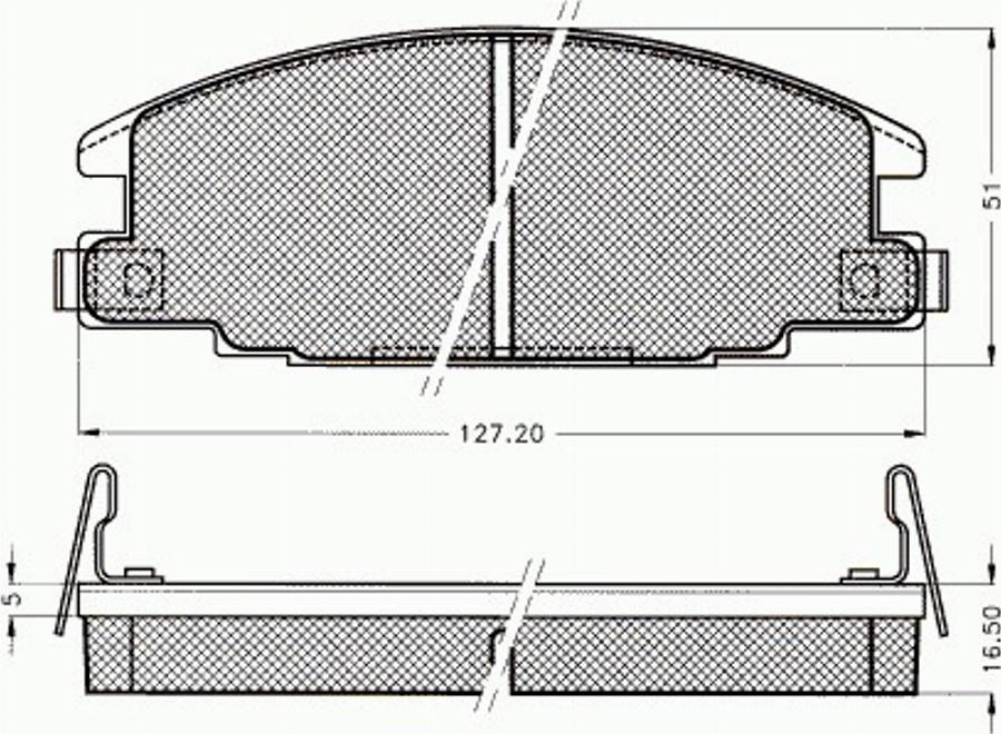 Pex 7233 - Kit de plaquettes de frein, frein à disque cwaw.fr